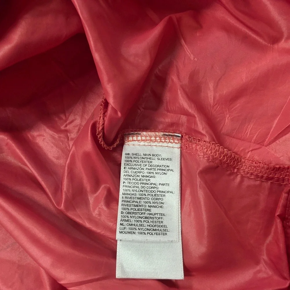 The North Face Windbreaker Anorak Womens Medium Pink Blue Excellent WindWall Zip